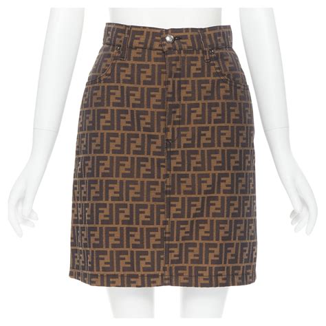 vintage fendi logo skirt|genuine Fendi skirts.